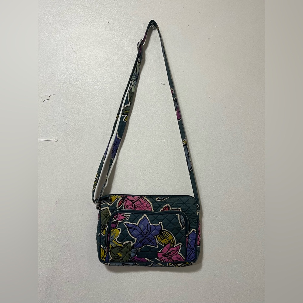 Vera Bradley Falling Flowers Quilted Crossbody Bag